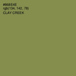 #868E4E - Clay Creek Color Image
